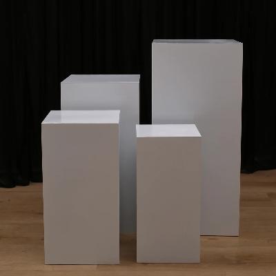 Frances Plinth White - 60cm High thumbnail 1