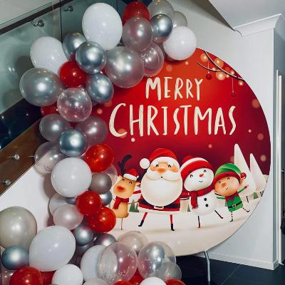 Merry Christmas Round Backdrop Package thumbnail 2