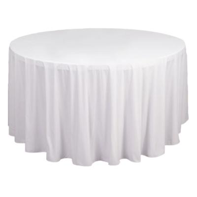 Round Floor Length Tablecloth (White or Black) thumbnail 2