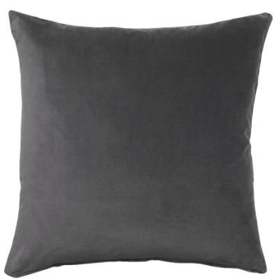 Charcoal Velvet Cushion thumbnail 1