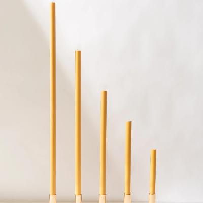 Beeswax Yellow Cathedral Candles thumbnail 1