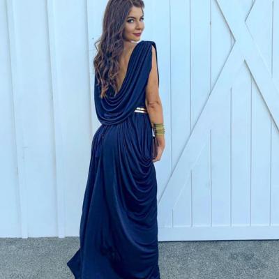 Sheike Grecian dress - Blue, Olive Green, Teal Size 8 thumbnail 2
