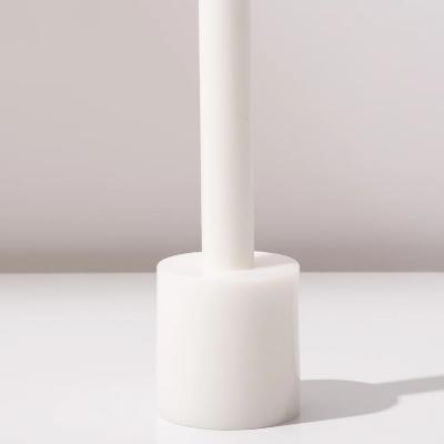 White Wax Candle Holder thumbnail 1