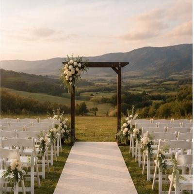 Wedding Arbour and 12 Metre White Aisle Runner thumbnail 4