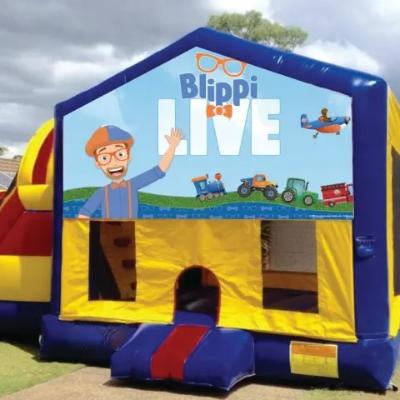 Blippi Live Large Banner Jumping Castle