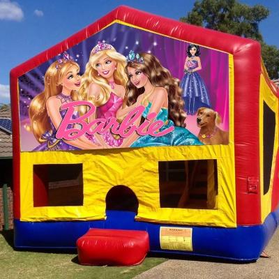 Barbie Medium Banner Jumping Castle