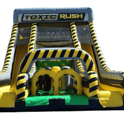 Nuclear Inflatable Vertical Rush Giant Dual Slide thumbnail 4