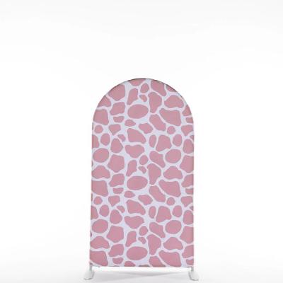 Pink Giraffe Arch backdrop thumbnail 1