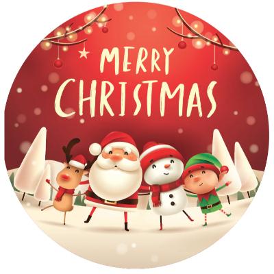 Merry Christmas Round Backdrop Package thumbnail 1