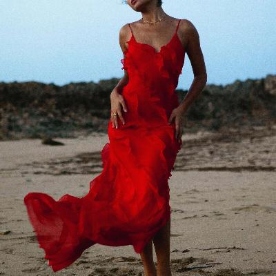 Rat & Boa Cecelia Maxi Dress - Red Size M
