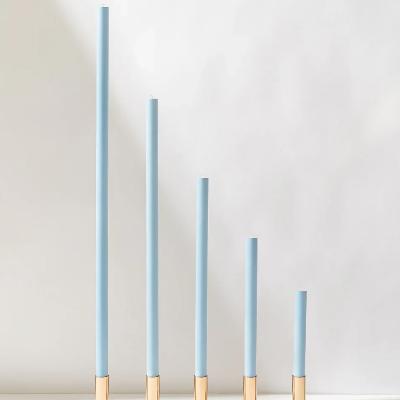 Sky Blue Cathedral Candles - 35cm - PAIR thumbnail 1