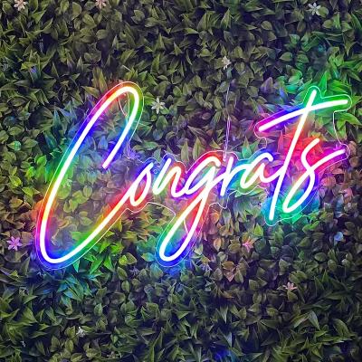 Congrats neon sign