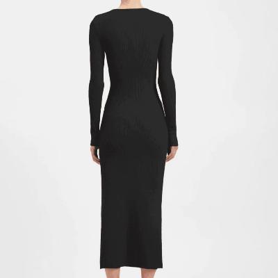 Kookai Emmett Merino Wool Dress in Black Sizes 8, 10 or Agave Green Size 8, 10 thumbnail 3