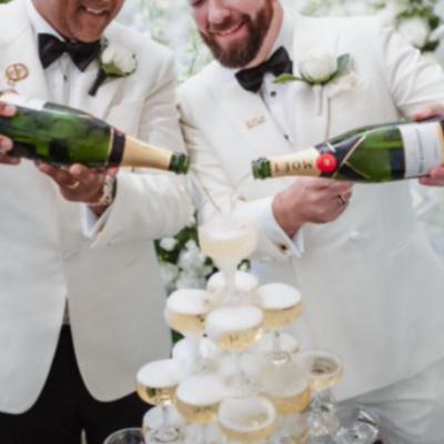 Champagne Tower 4 tier-The Vintage set up thumbnail 3