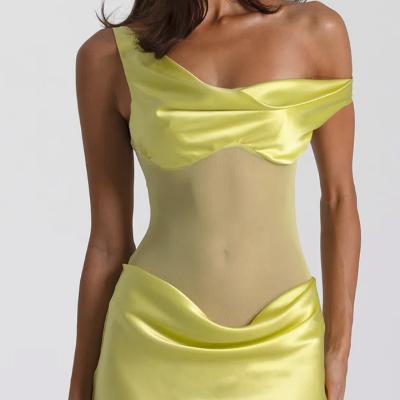 Natalie Rolt Elodie Mini Dress - Size 0 (XS) Chartreuse thumbnail 2