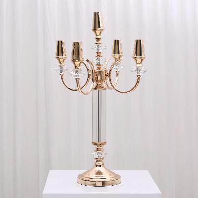 Sienna 5 Arm Candelabra Gold thumbnail 1