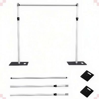 Adjustable Telescopic Backdrop Stand - 2.4mts