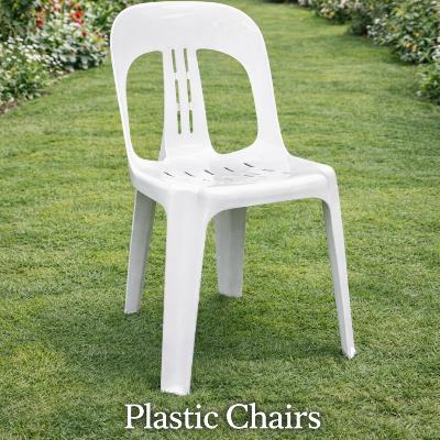 Chair - White Plastic - (Standard) thumbnail 1