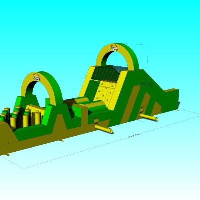 14m Ninja Inflatable Obstacle Course thumbnail 4