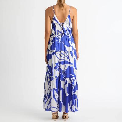 Sheike San Antonio Maxi Dress - Blue/White Size 10 thumbnail 2