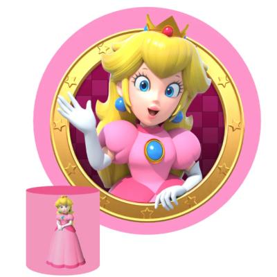 Princess Peach Round Backdrop package thumbnail 1