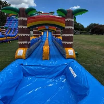 20m Tiki Plunge Dual Lane Waterslide thumbnail 2