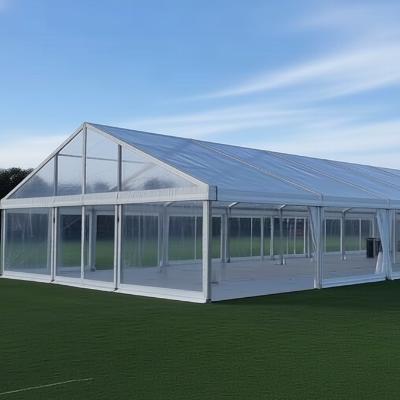Clear Roof Marquee with Walls - 10m x 42m  (Pegged) thumbnail 3