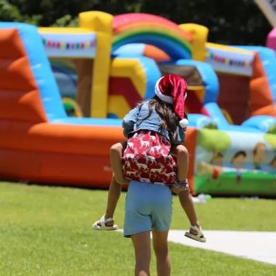 Inflatable Rainbow Playland with Ballpit thumbnail 2