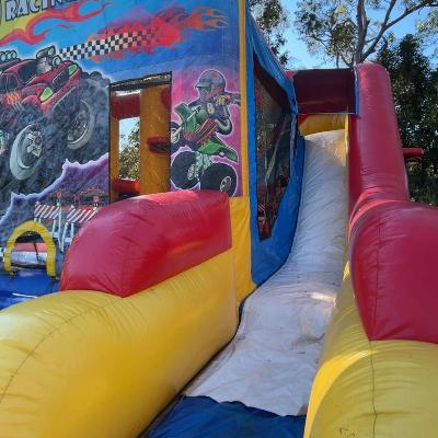 Racing Fun Large Slide Jumping Castle thumbnail 2