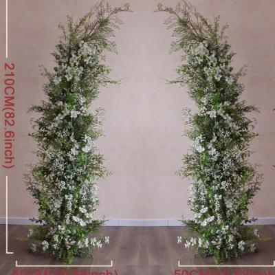 Dual Flower Arch - Whites and Greenery thumbnail 2