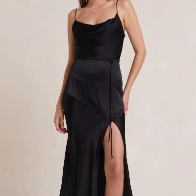 Bec & Bridge Moon Dance Midi Dress Black Size 10 thumbnail 2