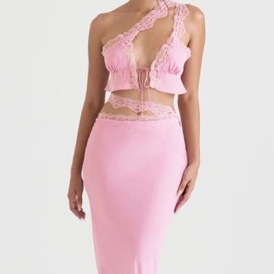 House of CB Lorena Crop & Mathilda Skirt Set Pink - Size XS/S thumbnail 2