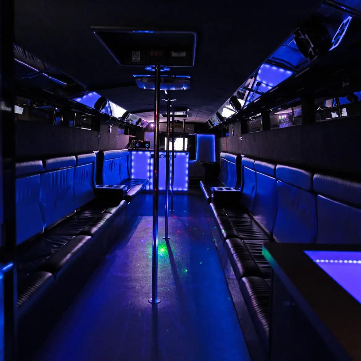 38 seat Limo Party Bus thumbnail 6