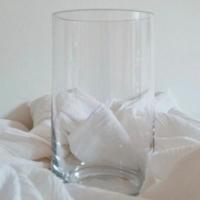 Tall Cylindrical Glass Vase thumbnail 1