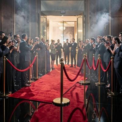 VIP Red Carpet Entrance With Gold Bollards thumbnail 3