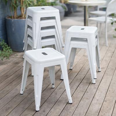 Stool - White Tolix Seat - Table Height thumbnail 1