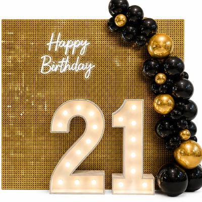 Bundle - Gold Milestone Birthday Backdrop Package