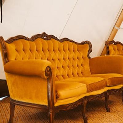 Vintage Lounge Setting - Mustard thumbnail 2