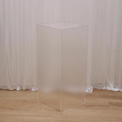 Odette Plinth Frosted - 80cm High