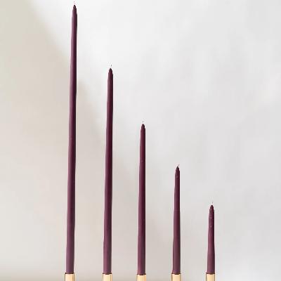Jam Purple Taper Candles thumbnail 1