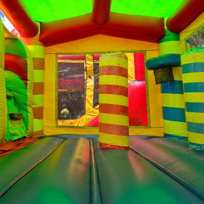 Hot Air Balloons Double Slide Jumping Castle thumbnail 2
