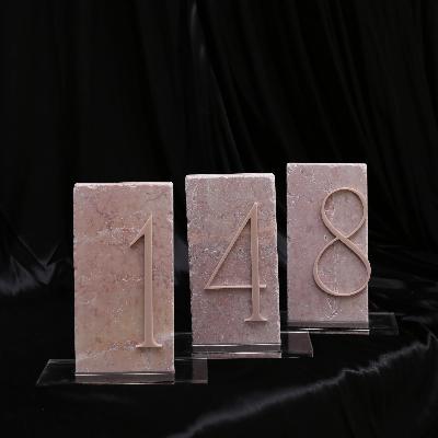 Travertine Table Numbers