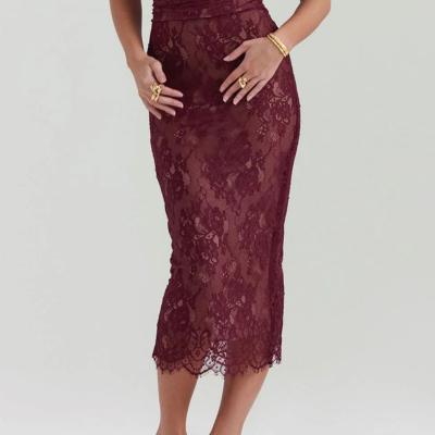 House of CB Gaia Plum Midi Dress - Size S thumbnail 2