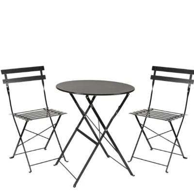 Table and Chairs Set Black