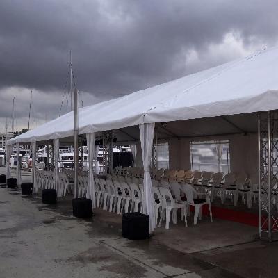 Weighted 6m x 21m Marquee thumbnail 2