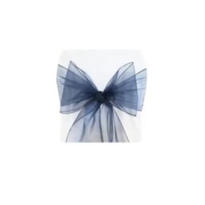 Organza Chair Sash - Navy