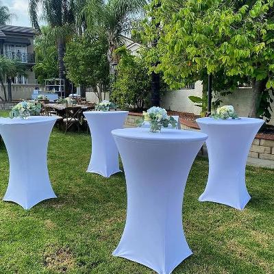 White Cocktail Table Stretch Cover (White or Black)