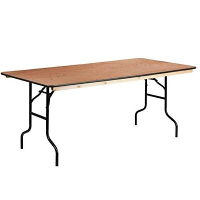 2.4M long trestle table thumbnail 3