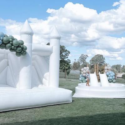 4.5 x 4.5 White Jumping Castle Slide Combo thumbnail 2