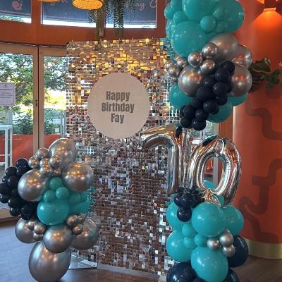 Shimmer backdrop with balloons thumbnail 2